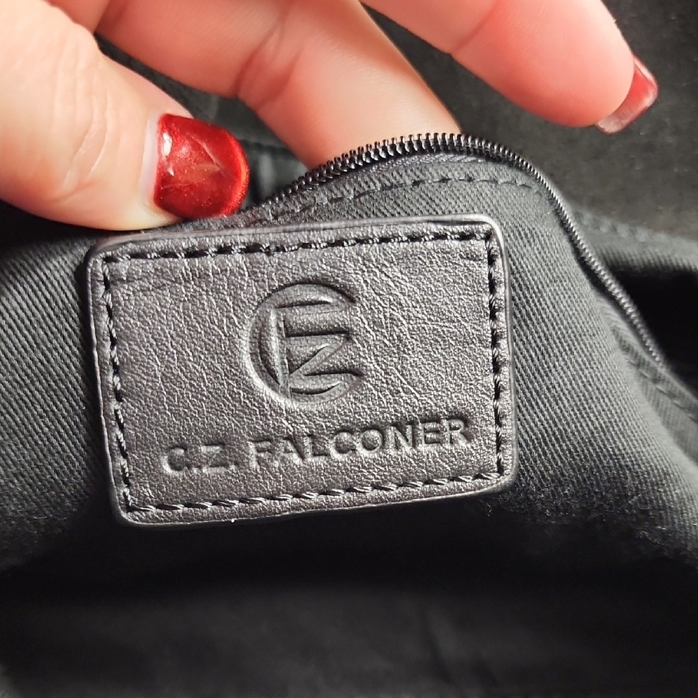 CZ‎ Falconer Womens Blk Suede Leather Hobo Bag - Picture 2 of 11